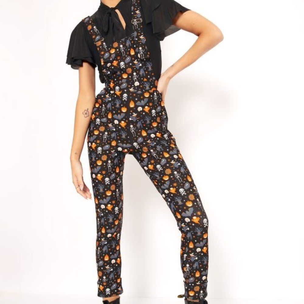 DONATED Happy Hauntings Long Overalls